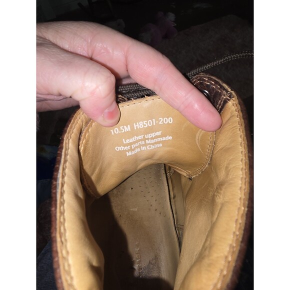 H.s TRASK Mens Ankle LACE UP Boots 10.5M Brown Leather H8501-200 HTF - Picture 4 of 7